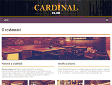 Tablet Screenshot of cardinalclub.cz